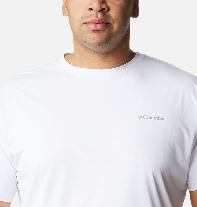 T-shirt col rond à manches courtes Columbia Hike Homme - Tailles fortes, Color: White, image 4