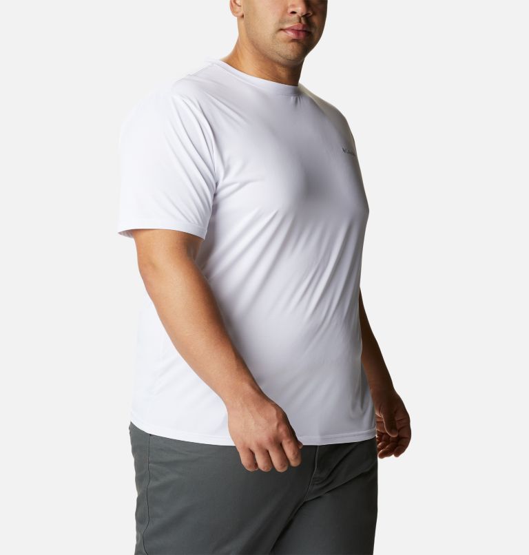 Men's Columbia Hike Crew Short Sleeve Shirt - Big, Color: White