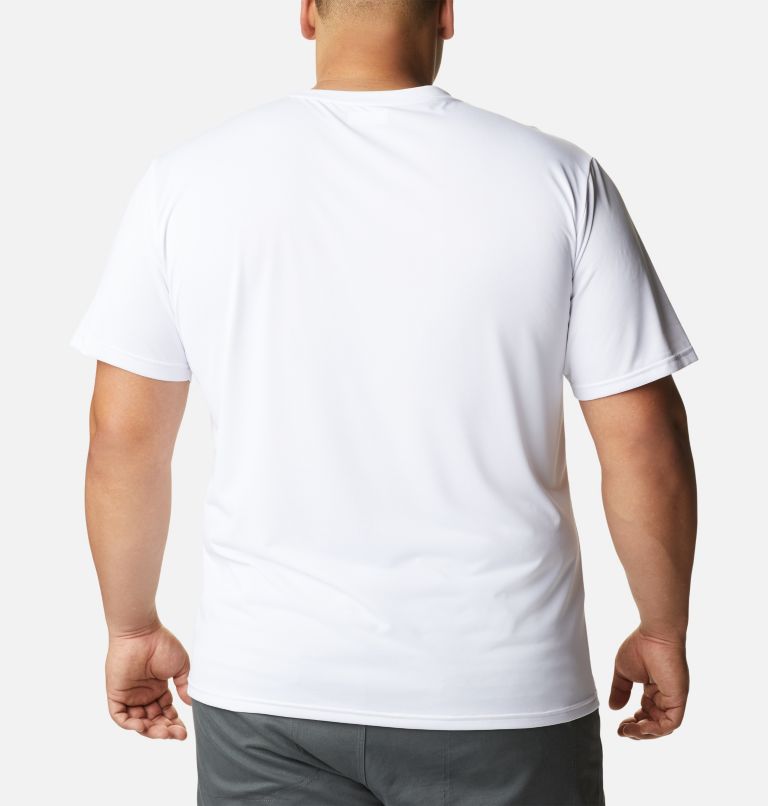T-shirt col rond à manches courtes Columbia Hike Homme - Tailles fortes, Color: White, image 2