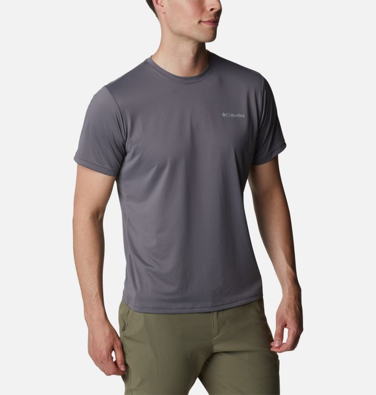 Thumbnail: T-shirt col rond à manches courtes Columbia Hike Homme - Grandes tailles, Color: City Grey, image 5