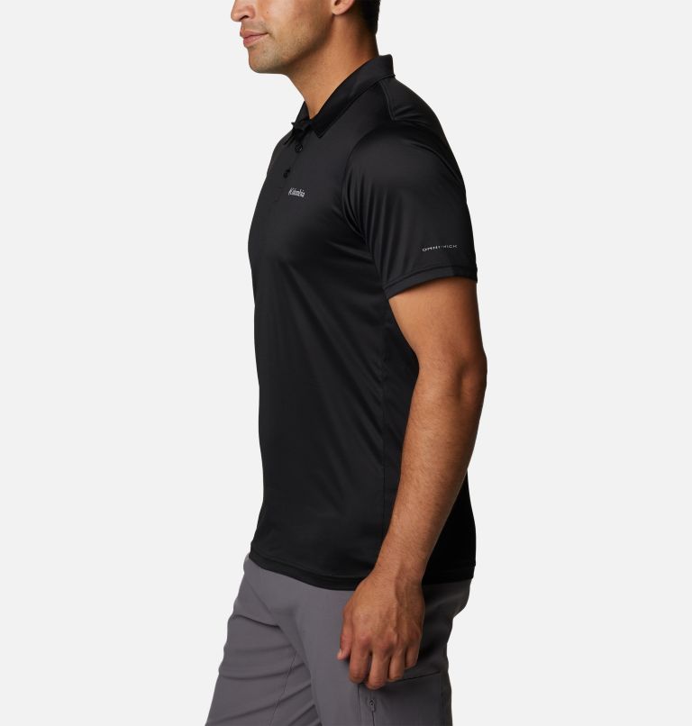 Men's Columbia Hike Technical Polo, Color: Black, image 3
