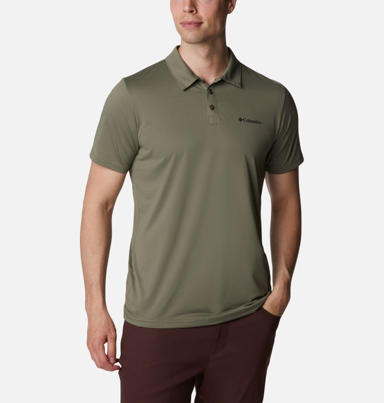 Men's Columbia Hike Technical Polo, Color: Stone Green, image 1