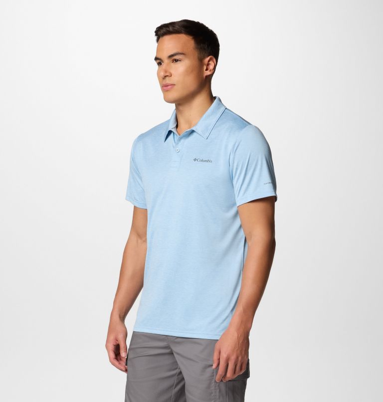 Polo Columbia Hike para hombre, Color: Ripple Blue, image 3