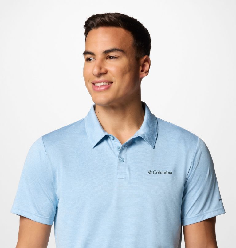 Polo Columbia Hike para hombre, Color: Ripple Blue, image 4