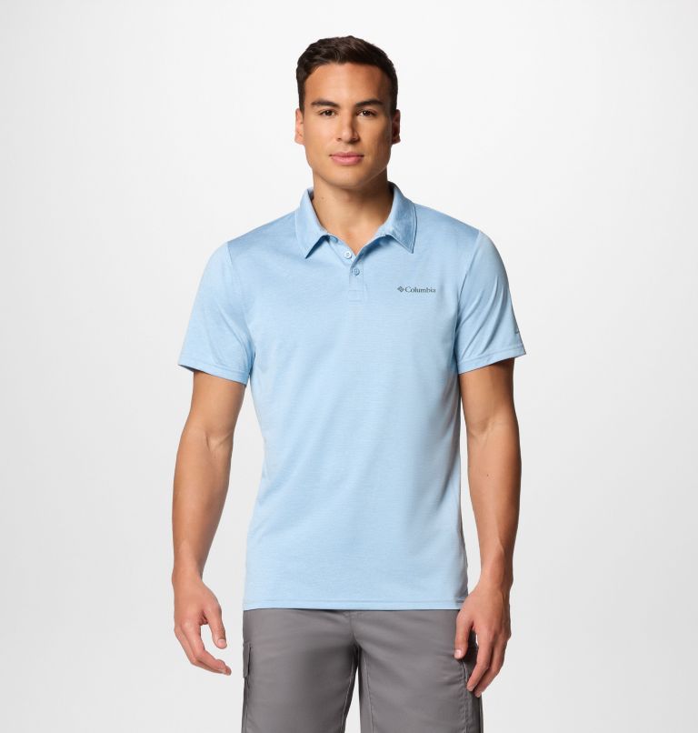Polo Columbia Hike para hombre, Color: Ripple Blue, image 1