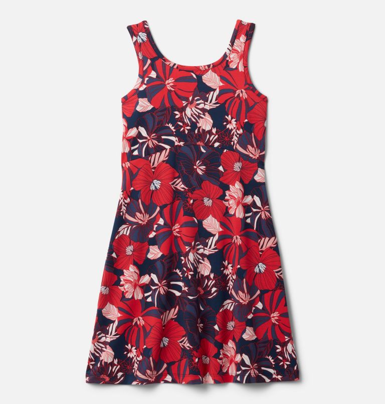Girls' PFG Freezer Dress II, Color: Collegiate Navy Retropical, image 1