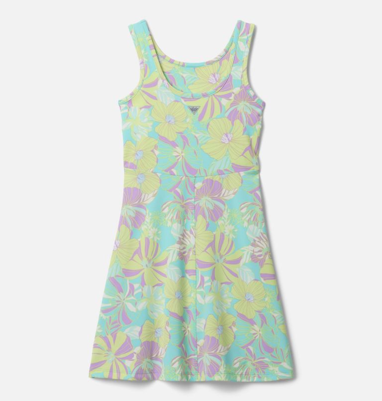 Girls' PFG Freezer Dress II, Color: Gulf Stream Retropical, image 2