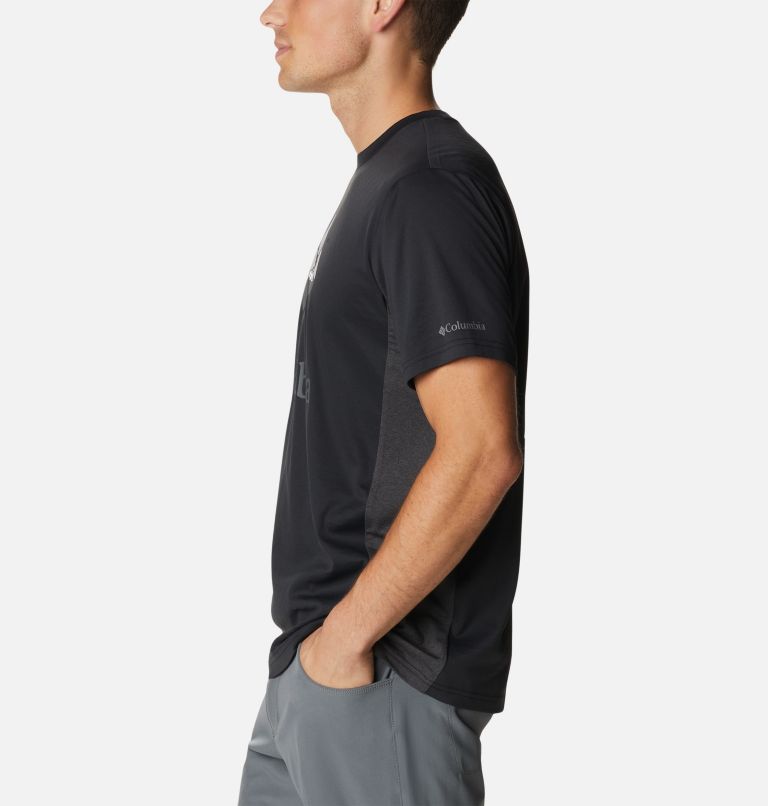 Thumbnail: Camiseta técnica Zero Ice Cirro-Cool para hombre, Color: Black, Hood Nightscape Graphic, image 3