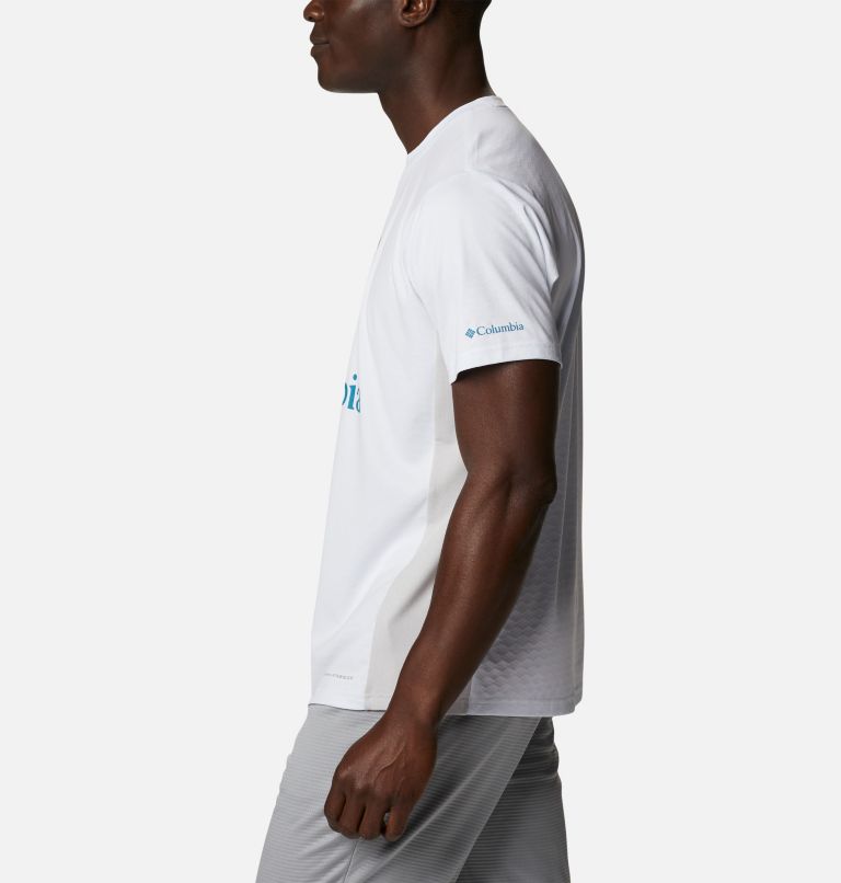 Thumbnail: Men’s Zero Ice Cirro-Cool Technical T-Shirt, Color: White, Hood Nightscape Graphic, image 3
