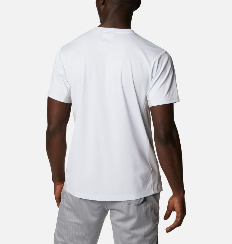 Men’s Zero Ice Cirro-Cool Technical T-Shirt, Color: White, Hood Nightscape Graphic, image 2