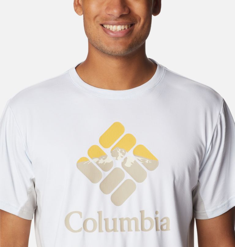 Camiseta técnica Zero Ice Cirro-Cool para hombre, Color: White, Hood Nightscape Graphic, image 4