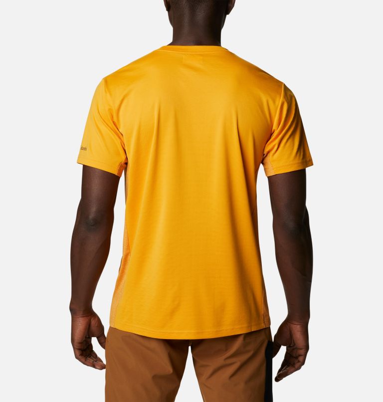 T-shirt tecnica Zero Ice Cirro-Cool da uomo, Color: Mango, Hood Nightscape Graphic