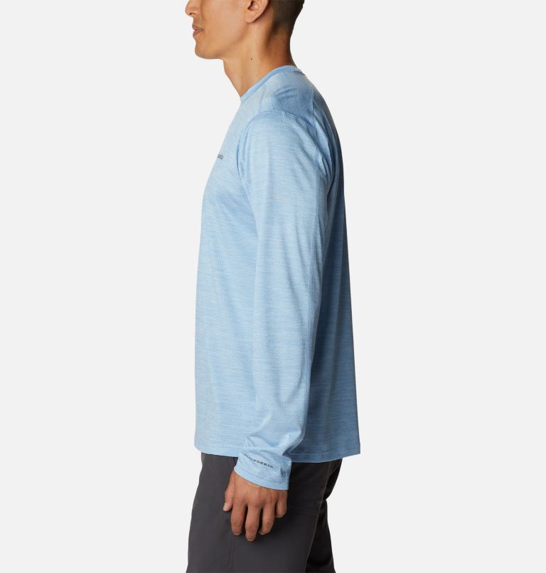 Men's Alpine Chill Zero Long Sleeve Shirt, Color: Jet Stream Heather, image 3