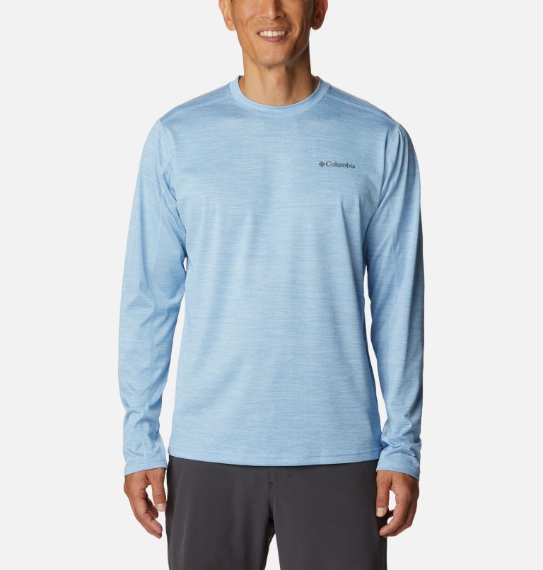 Men's Alpine Chill Zero Long Sleeve Shirt, Color: Jet Stream Heather, image 1