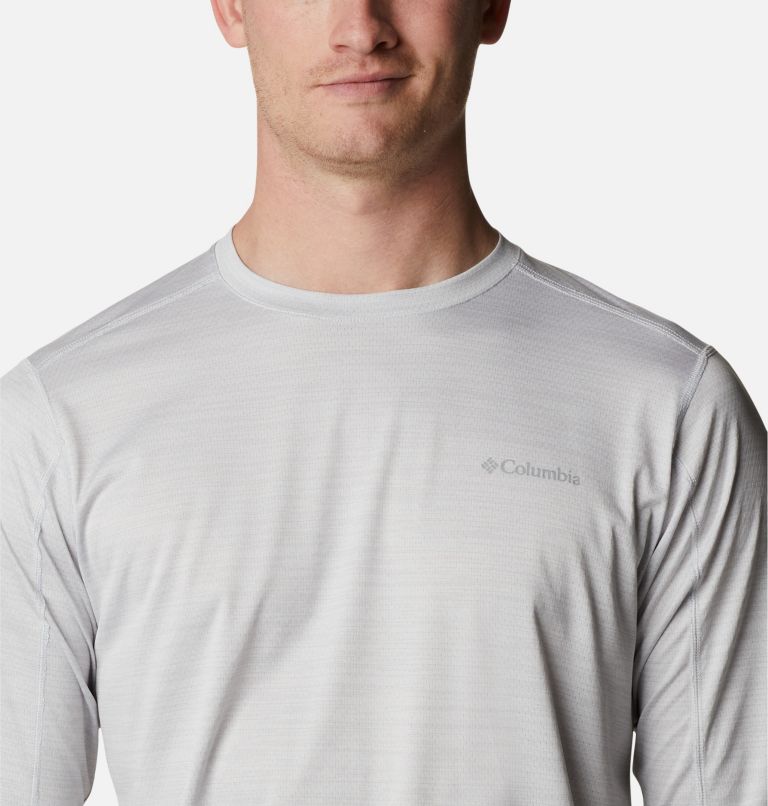 Men’s Alpine Chill Zero Technical Long Sleeve T-Shirt, Color: White Heather, image 4
