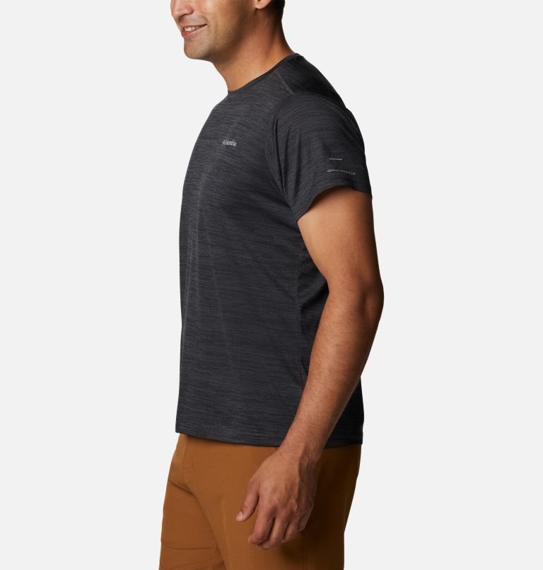 Men's Alpine Chill Zero Short Sleeve Crew Shirt, Color: Black Heather, image 3