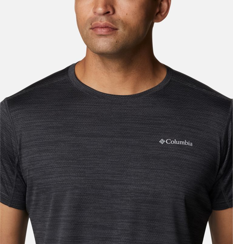 Men's Alpine Chill Zero Short Sleeve Crew Shirt, Color: Black Heather, image 4