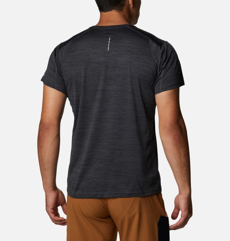 Thumbnail: Men's Alpine Chill Zero Short Sleeve Crew Shirt, Color: Black Heather, image 2