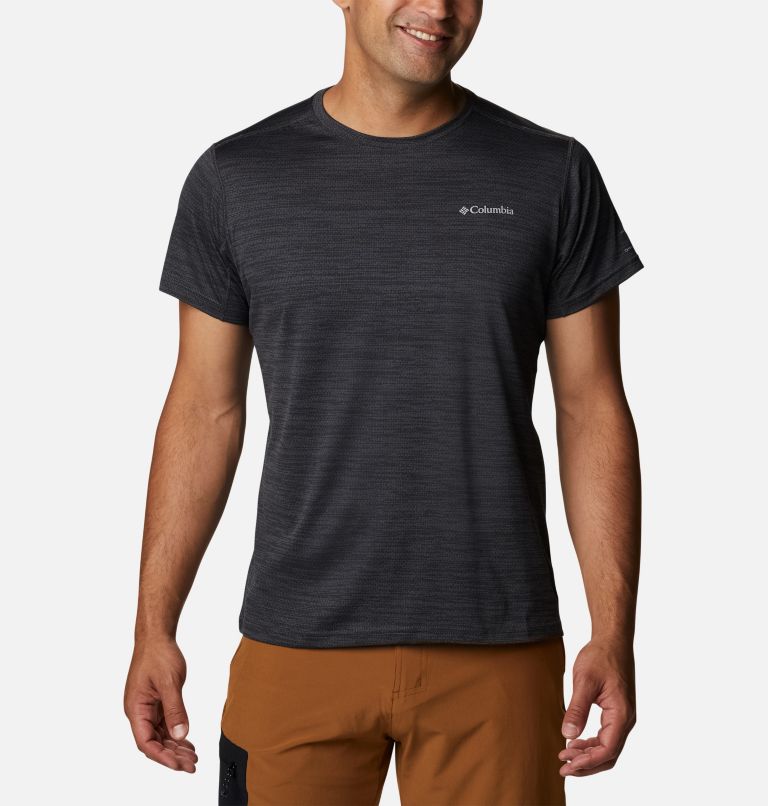 Men's Alpine Chill Zero Short Sleeve Crew Shirt, Color: Black Heather, image 1