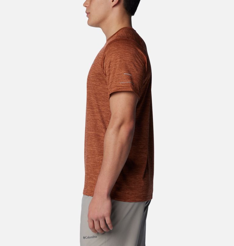 T-shirt col rond à manches courtes Alpine Chill Zero Homme, Color: Auburn Heather, image 3
