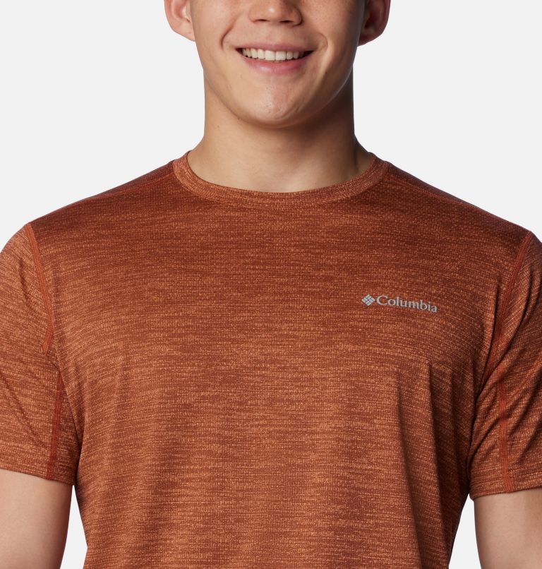 T-shirt col rond à manches courtes Alpine Chill Zero Homme, Color: Auburn Heather, image 4