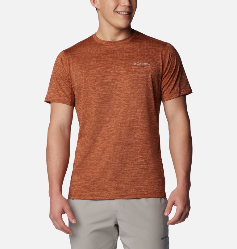 T-shirt col rond à manches courtes Alpine Chill Zero Homme, Color: Auburn Heather, image 1