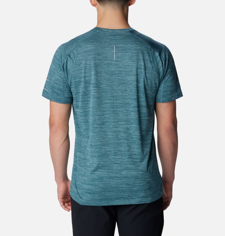Men's Alpine Chill Zero Short Sleeve Crew Shirt, Color: Cloudburst Heather, image 2