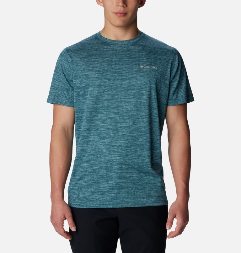 Men's Alpine Chill Zero Short Sleeve Crew Shirt, Color: Cloudburst Heather, image 1