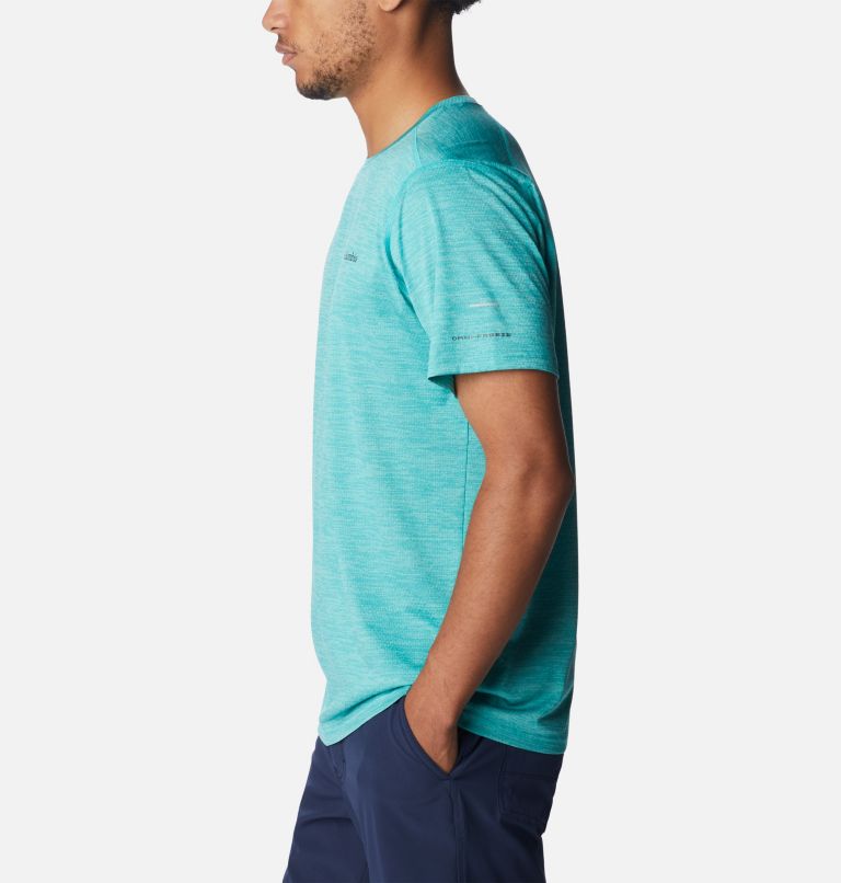 T-shirt col rond à manches courtes Alpine Chill Zero Homme, Color: Bright Aqua Heather, image 3