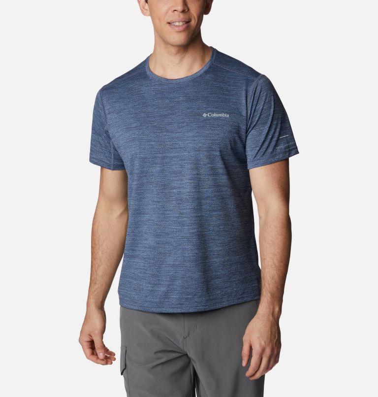 Men's Alpine Chill Zero Short Sleeve Crew Shirt, Color: Nocturnal Heather, image 1