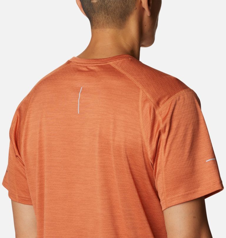 Men's Alpine Chill Zero Short Sleeve Crew Shirt, Color: Desert Orange Heather, image 5