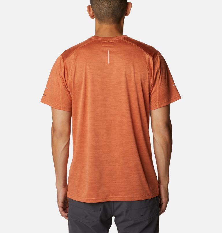 Men's Alpine Chill Zero Short Sleeve Crew Shirt, Color: Desert Orange Heather, image 2