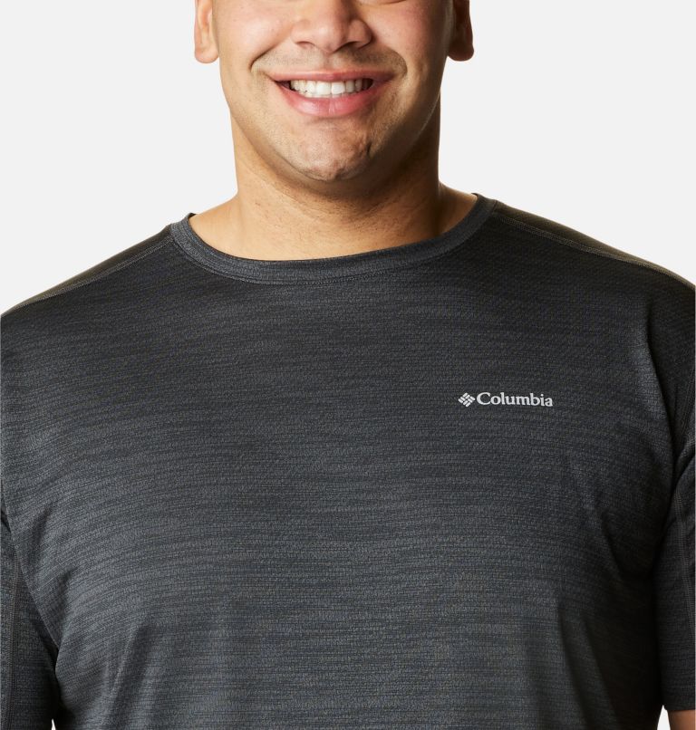 Men's Alpine Chill Zero Short Sleeve Crew Shirt - Big, Color: Black Heather, image 4