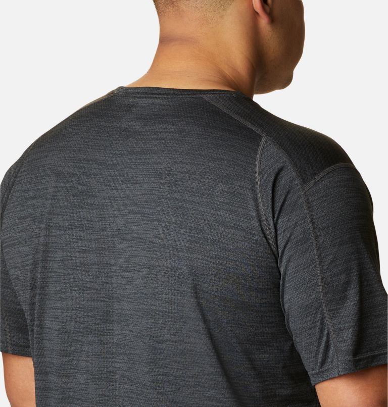 T-shirt col rond à manches courtes Alpine Chill Zero Homme - Tailles fortes, Color: Black Heather