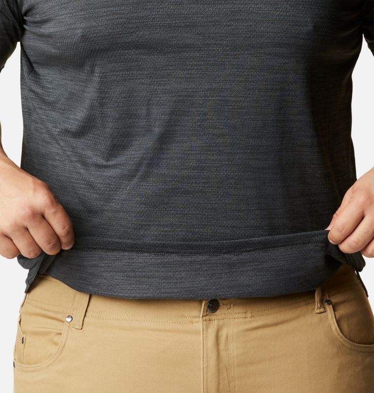 Men's Alpine Chill Zero Short Sleeve Crew Shirt - Big, Color: Black Heather, image 6