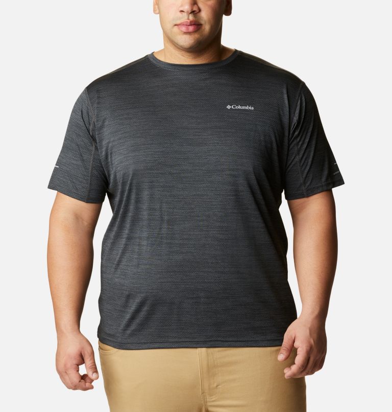 T-shirt col rond à manches courtes Alpine Chill Zero Homme - Tailles fortes, Color: Black Heather
