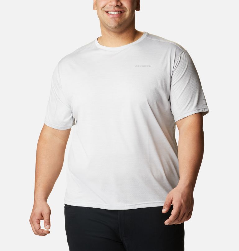 Thumbnail: Men's Alpine Chill Zero Short Sleeve Crew Shirt - Big, Color: White Heather, image 1