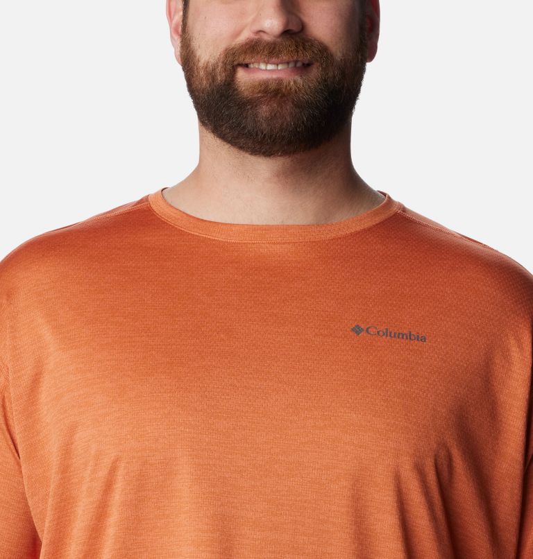 Men's Alpine Chill Zero Short Sleeve Crew Shirt - Big, Color: Desert Orange Heather, image 4