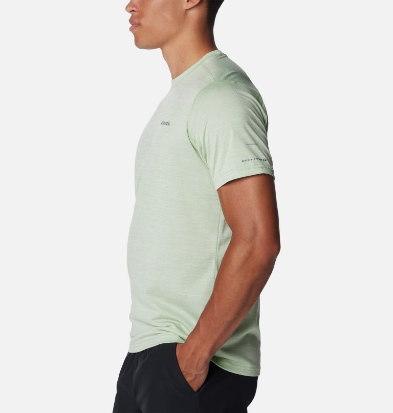 Men’s Alpine Chill Zero Technical T-Shirt, Color: Sage Leaf Heather, image 3