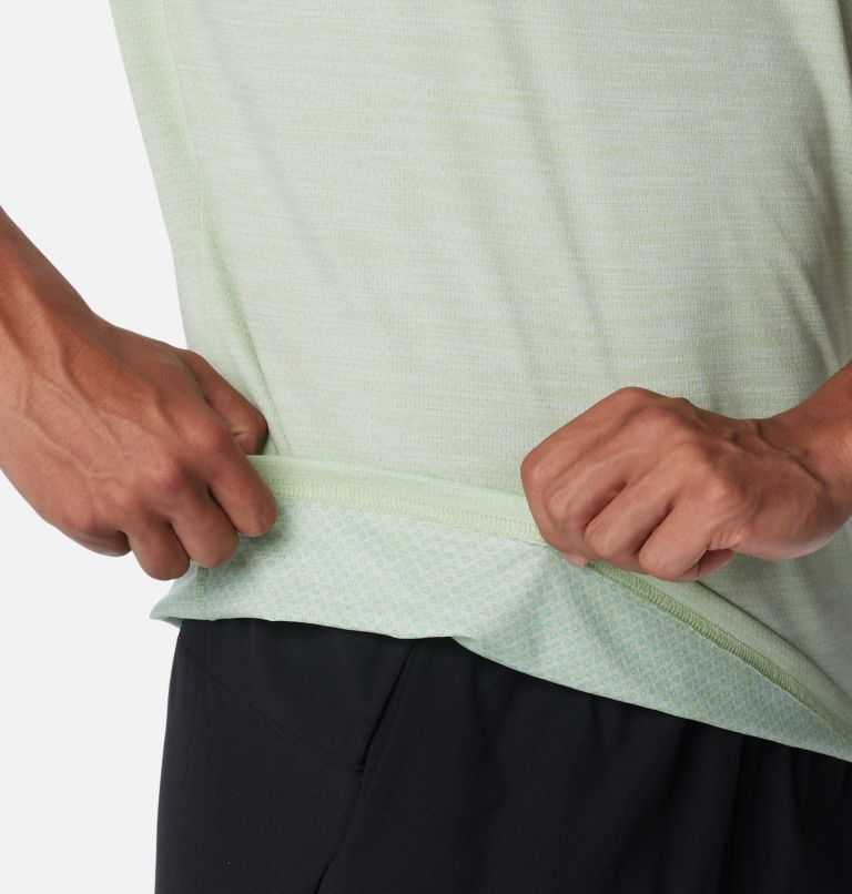 Men’s Alpine Chill Zero Technical T-Shirt, Color: Sage Leaf Heather, image 6