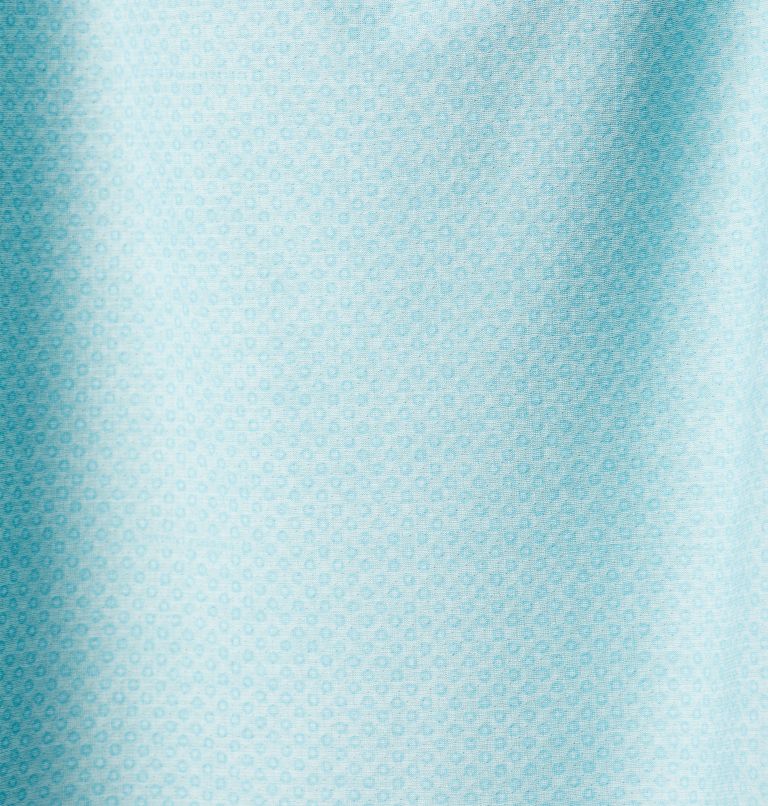 Men's Alpine Chill Zero Graphic Short Sleeve Shirt, Color: Icy Morn Heather, Ridgescape Graphic, image 7