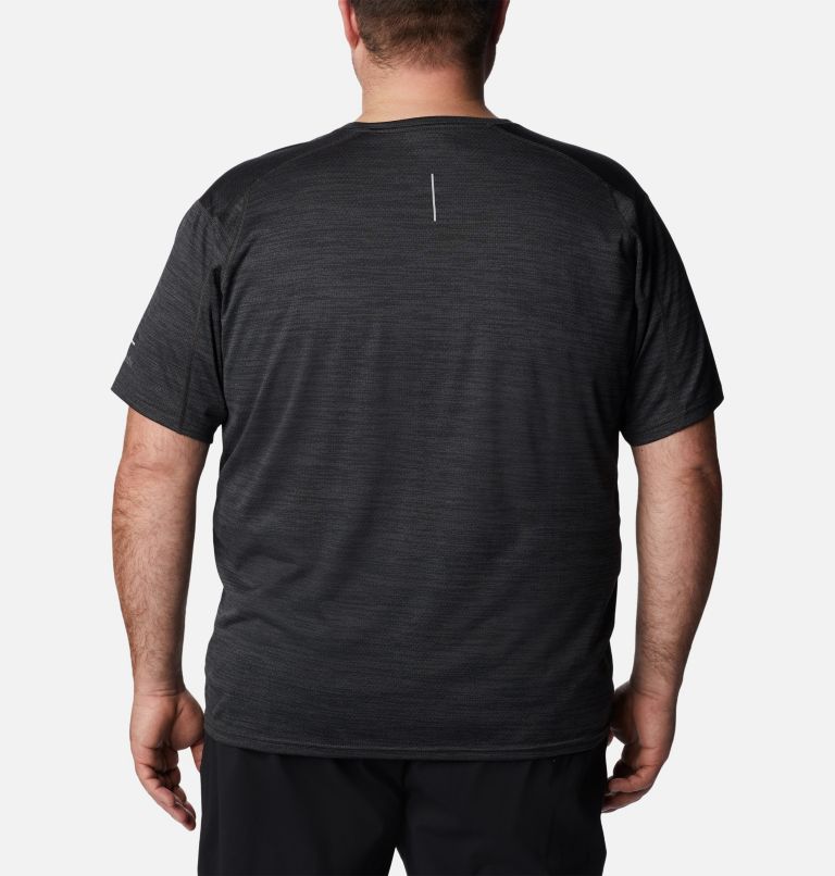 T-shirt imprimé à manches courtes Alpine Chill Zero Homme - Tailles fortes, Color: Black Heather, Ridgescape Graphic