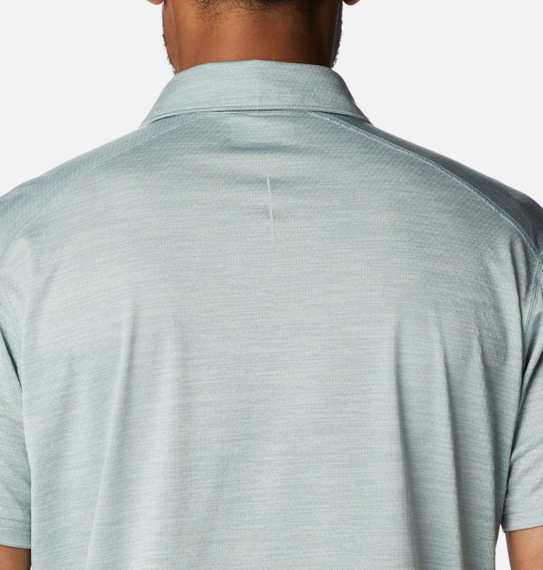 Men's Alpine Chill Zero Polo, Color: Niagara Heather, image 5
