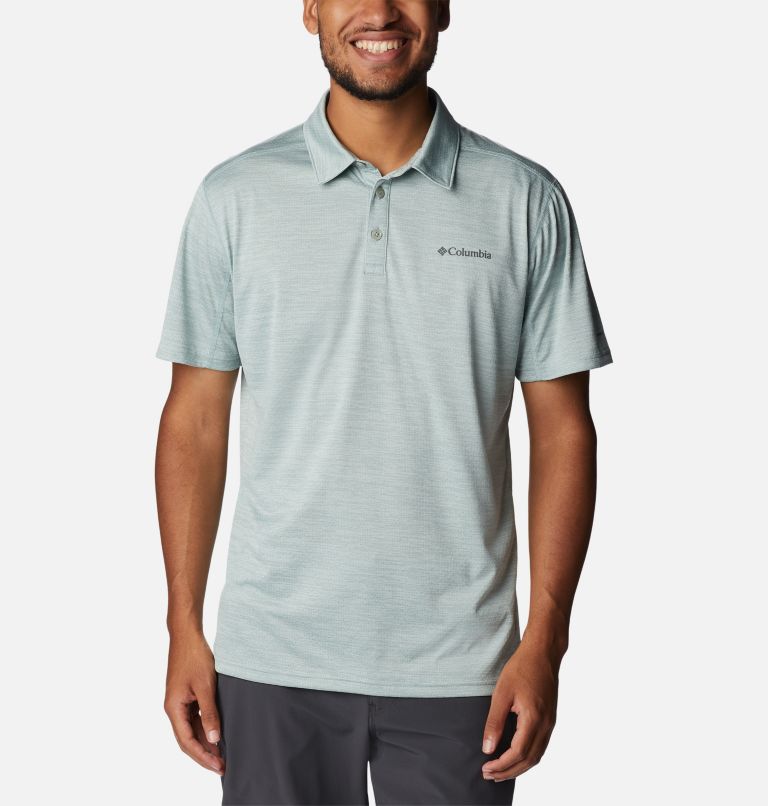 Men's Alpine Chill Zero Polo, Color: Niagara Heather, image 1
