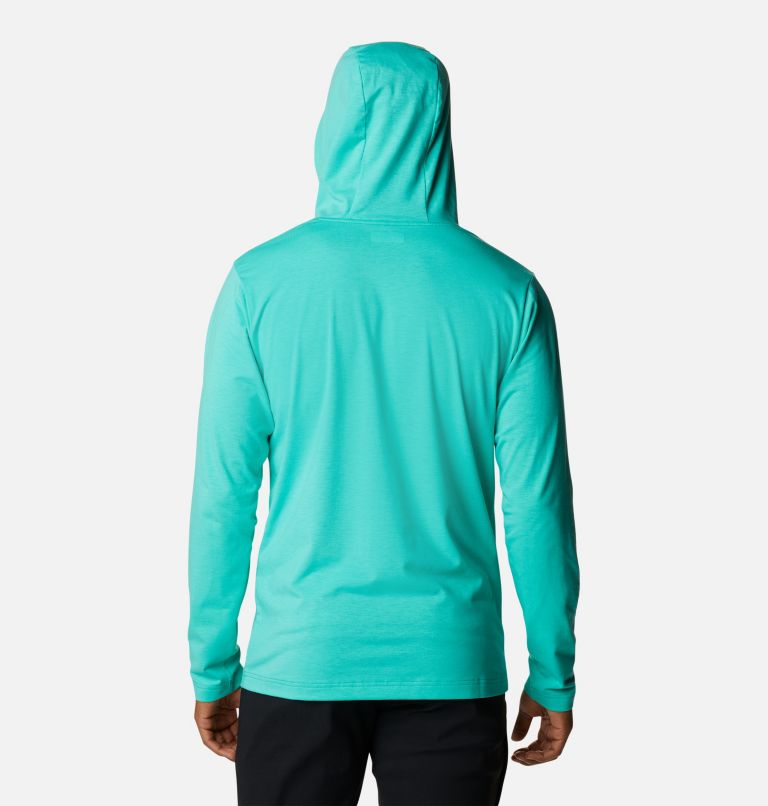 Men's Sun Trek Hoodie, Color: Electric Turquoise