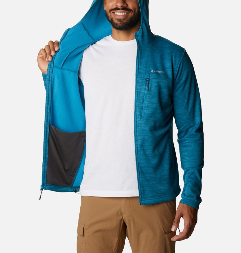 Maxtrail II Fleece Hooded Full Zip | 400 | L, Color: Deep Marine Heather, image 5