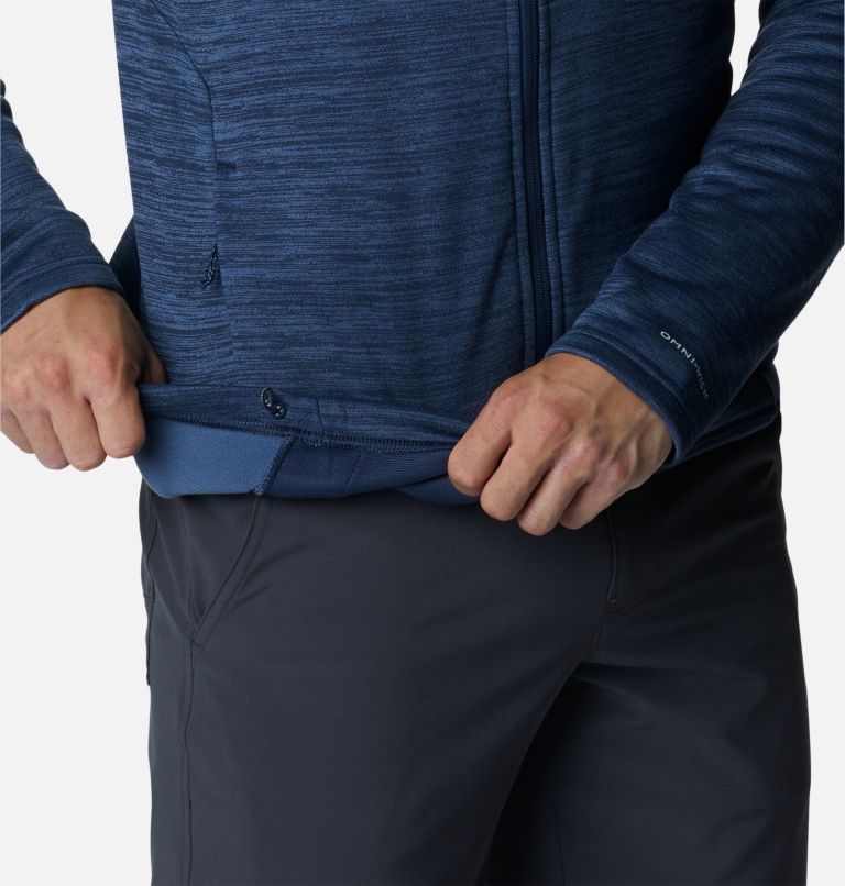 Men's Maxtrail II Hooded Full Zip Fleece, Color: Collegiate Navy Heather