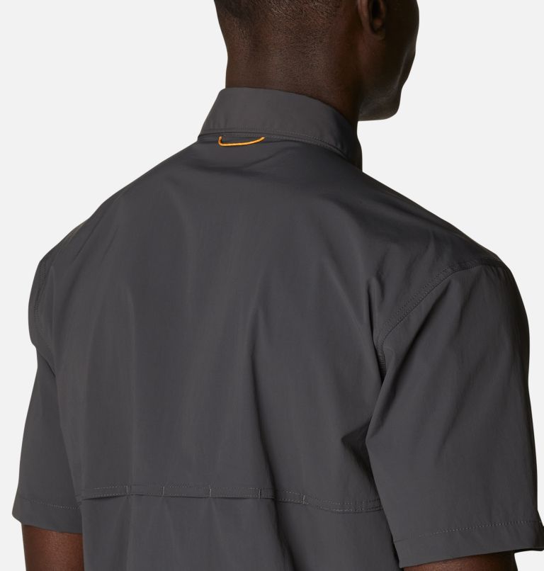 Men's Tech Trail Woven Short Sleeve Shirt, Color: Shark, image 5