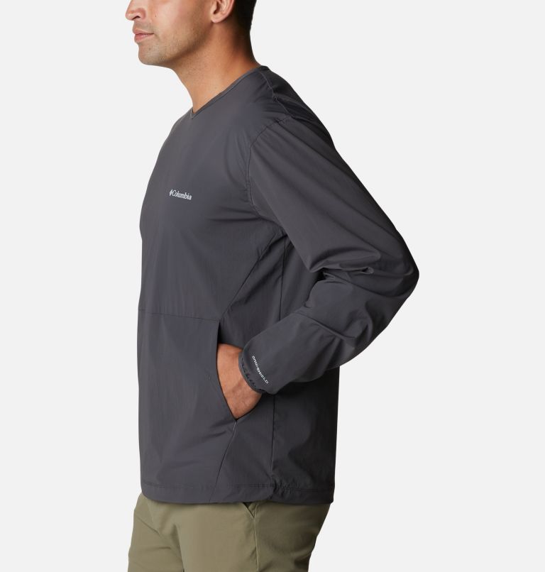 Thumbnail: Men's Tech Trail Woven Pullover Shirt, Color: Shark, image 3