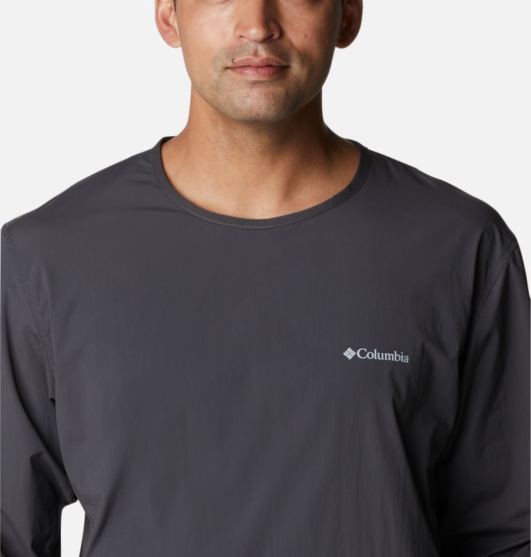Thumbnail: Men's Tech Trail Woven Pullover Shirt, Color: Shark, image 4